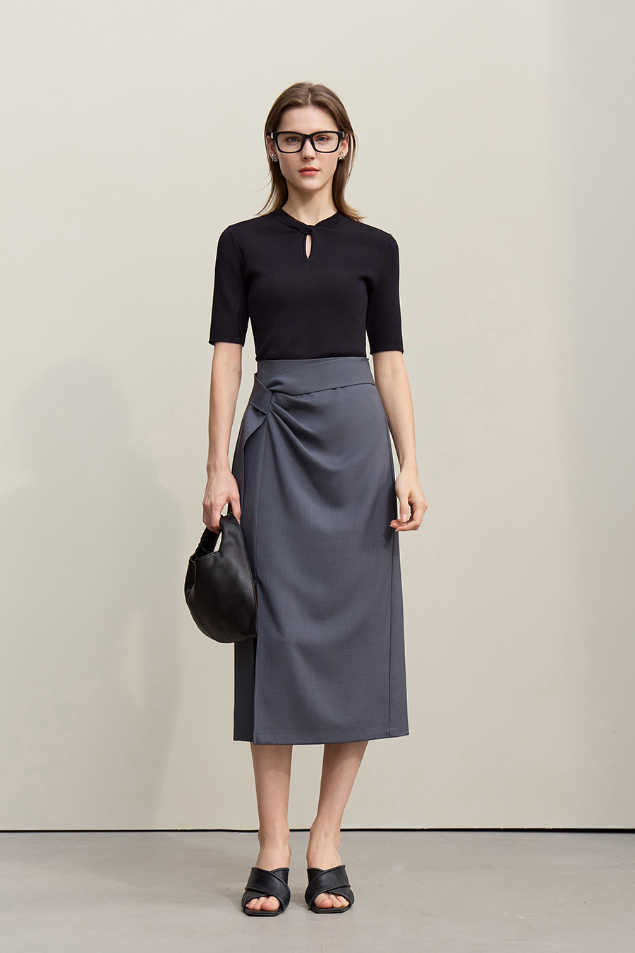 Twist Knot Hollow Knitted Sweater