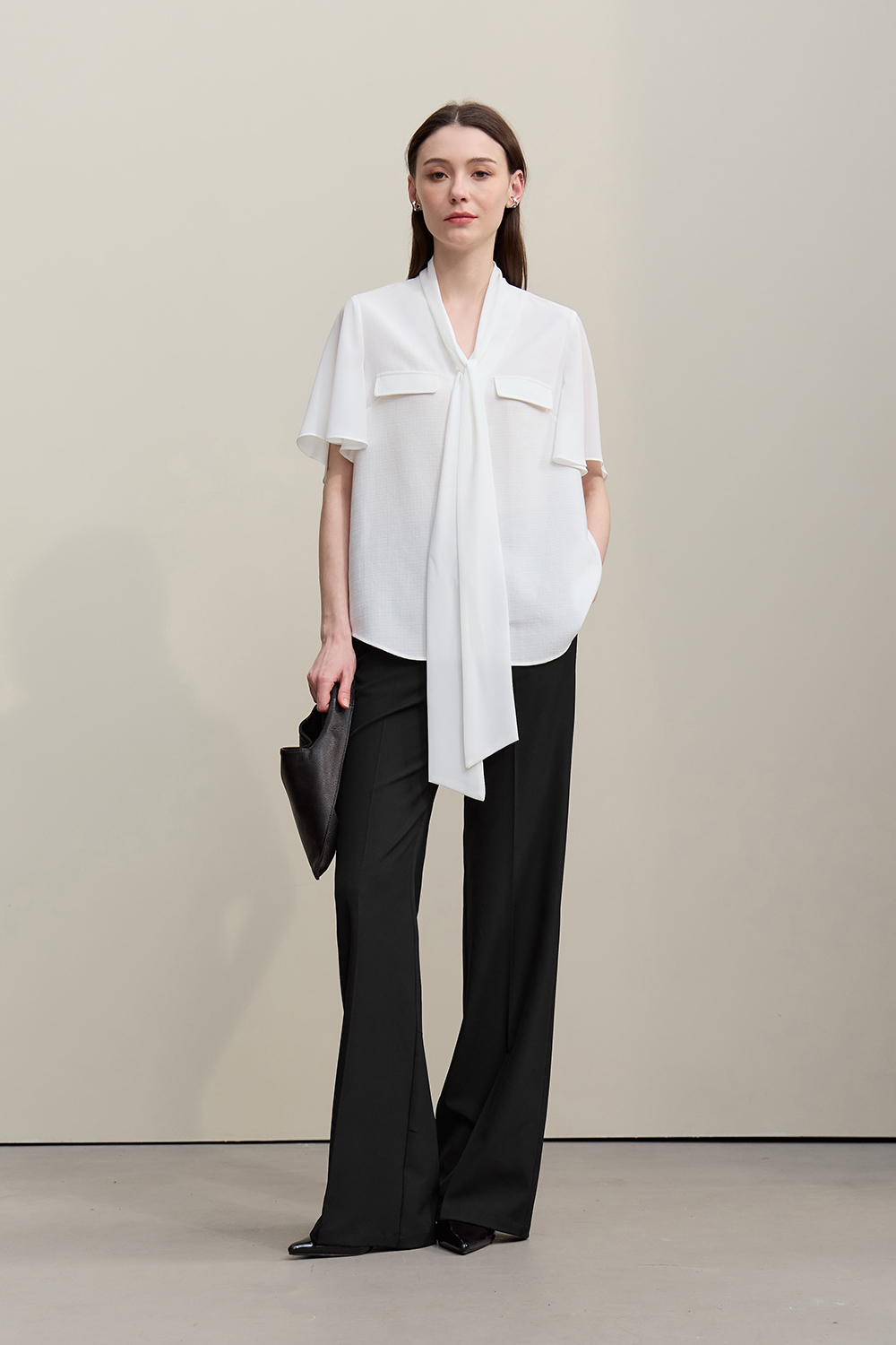 Commute Flared Casual Pants