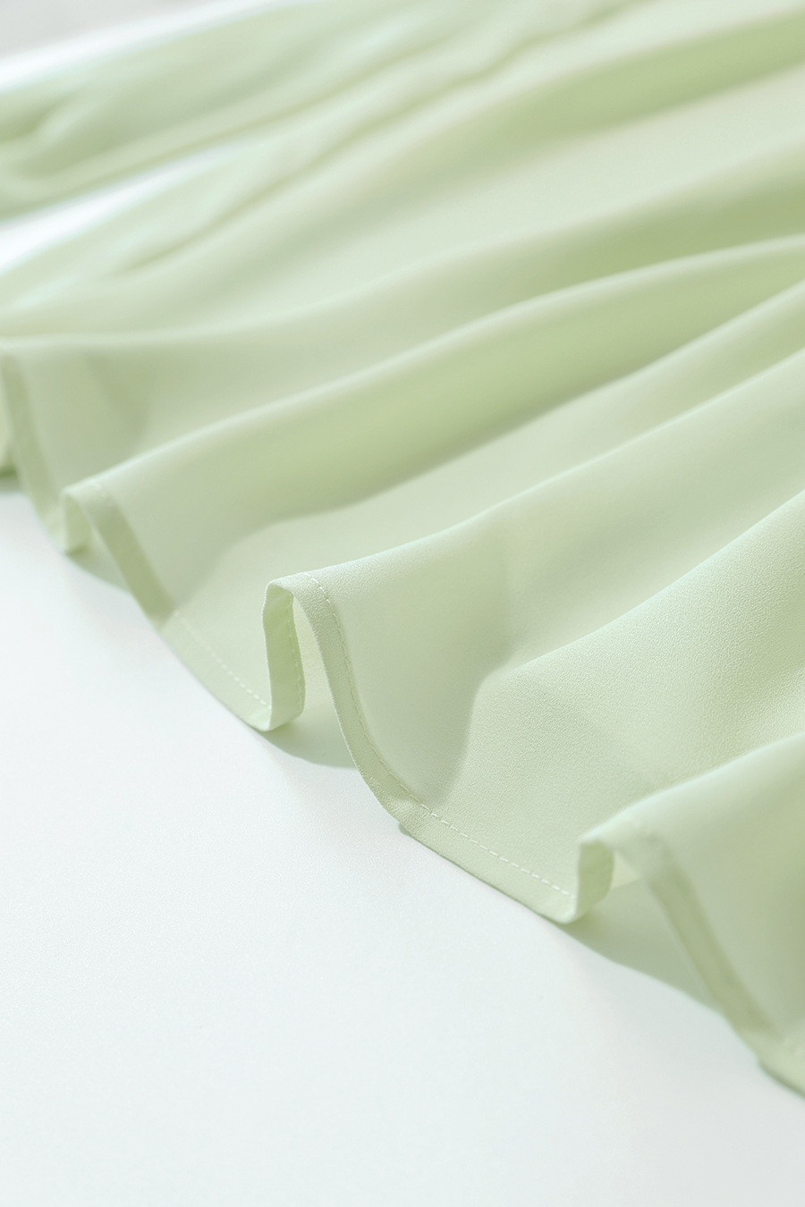 Ruffle Pleated Chiffon Top