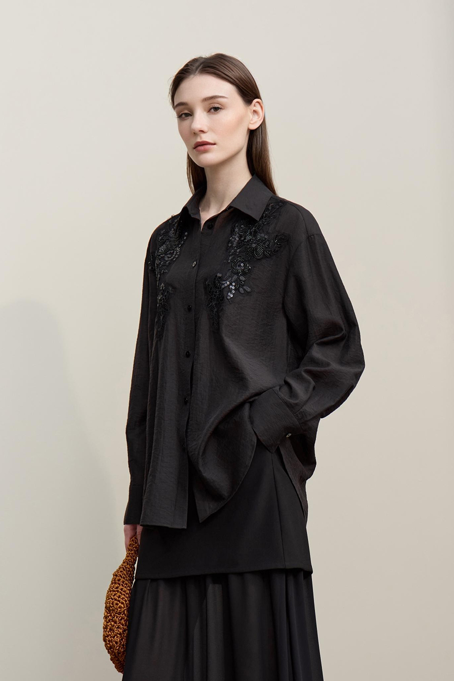 Romantic Lace Yoke Shirt