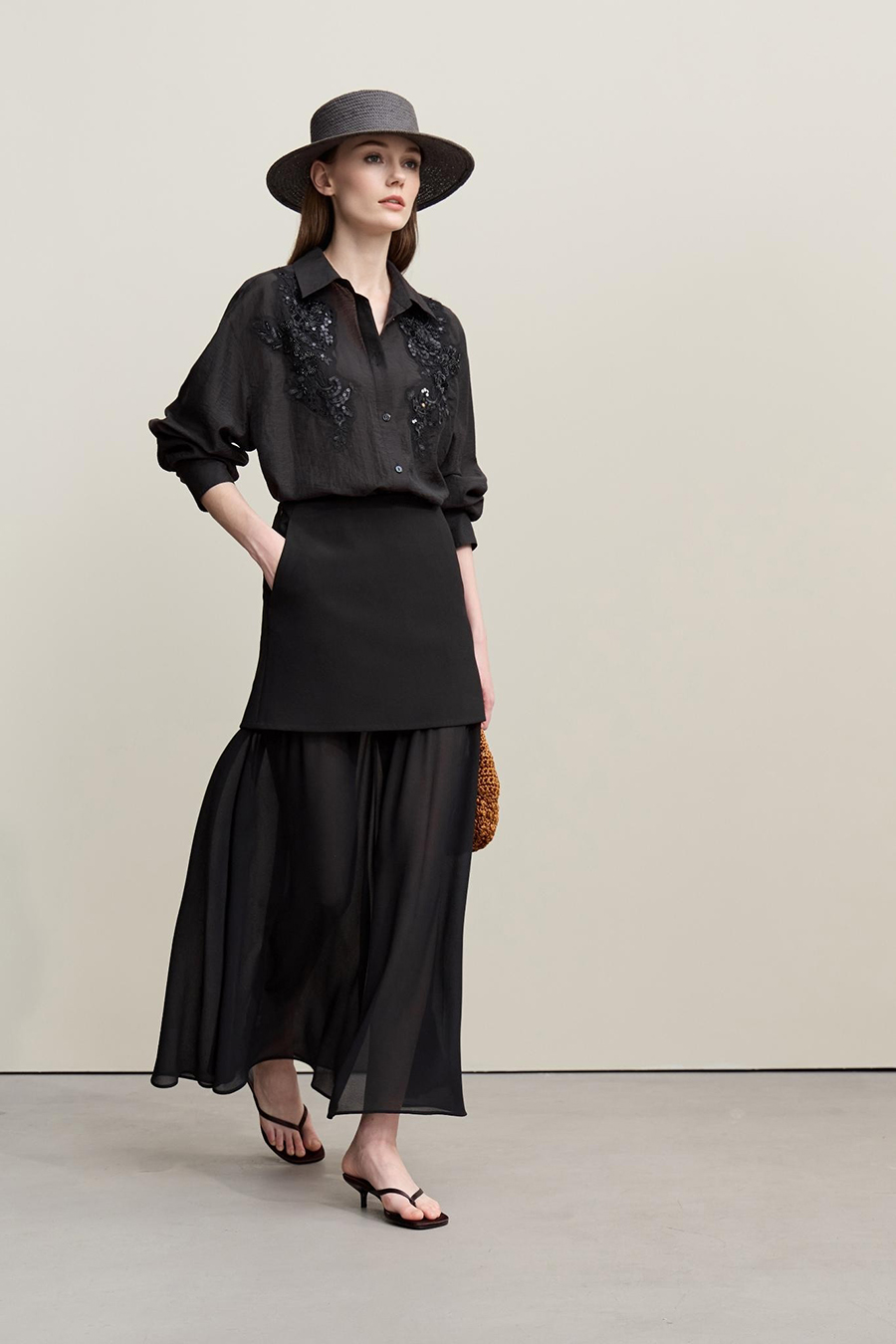 Romantic Lace Yoke Shirt