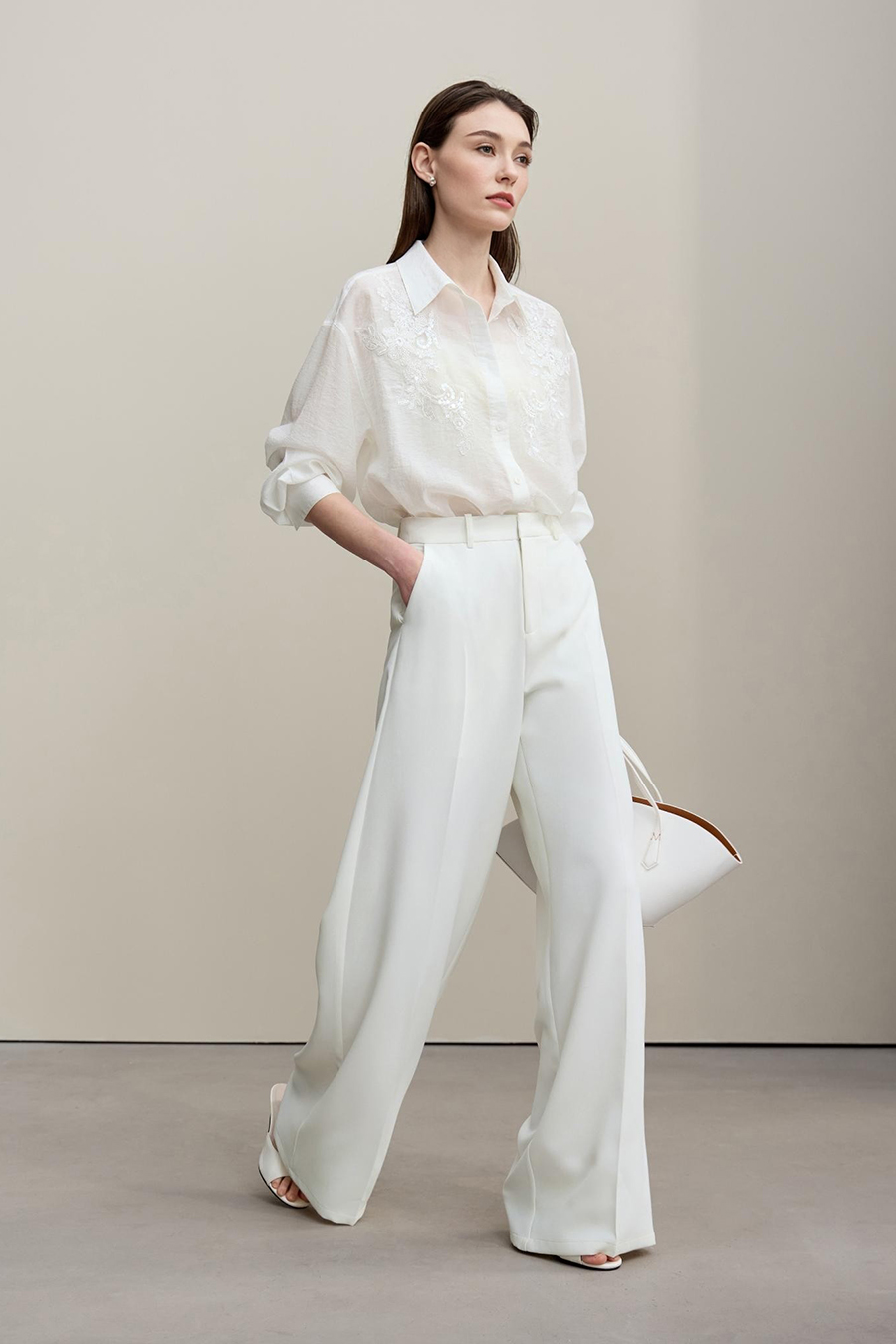 Romantic Lace Yoke Shirt