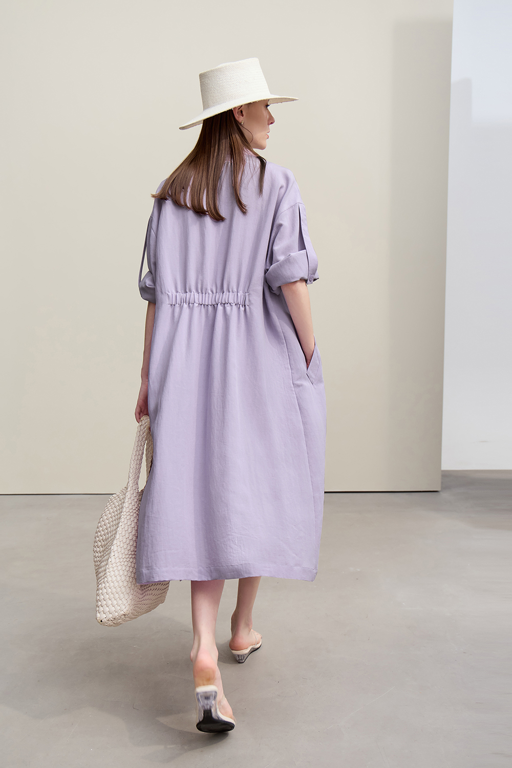 Lyocell Linen Trench Coat