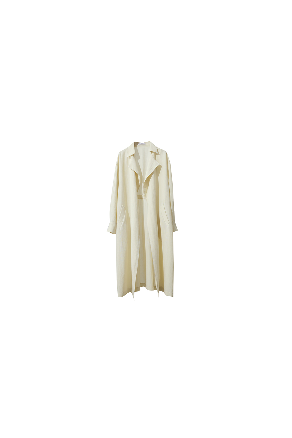Lyocell Linen Trench Coat