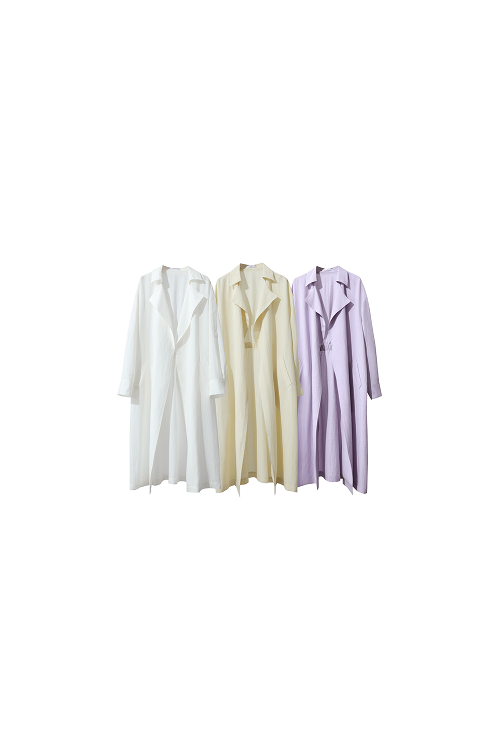 Lyocell Linen Trench Coat
