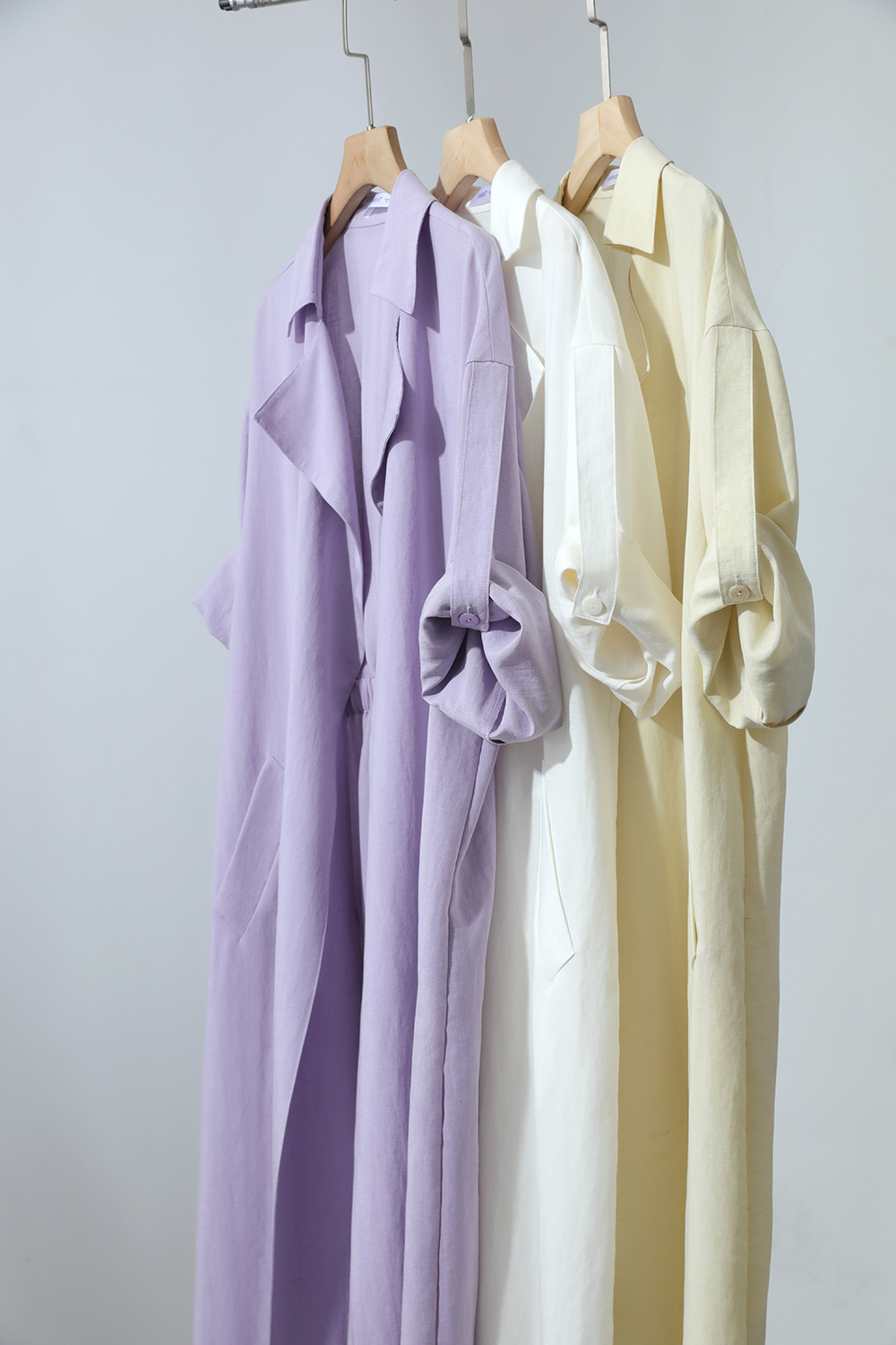 Lyocell Linen Trench Coat