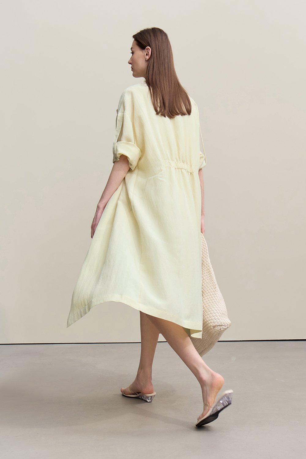 Lyocell Linen Trench Coat