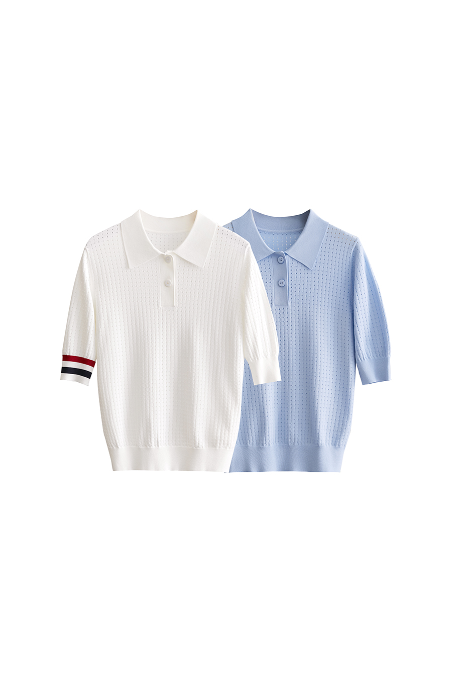 Polo Collar Knitted Sweater