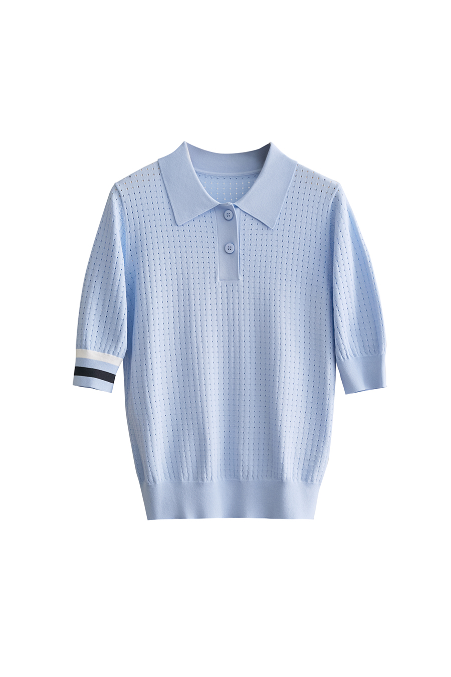 Polo Collar Knitted Sweater