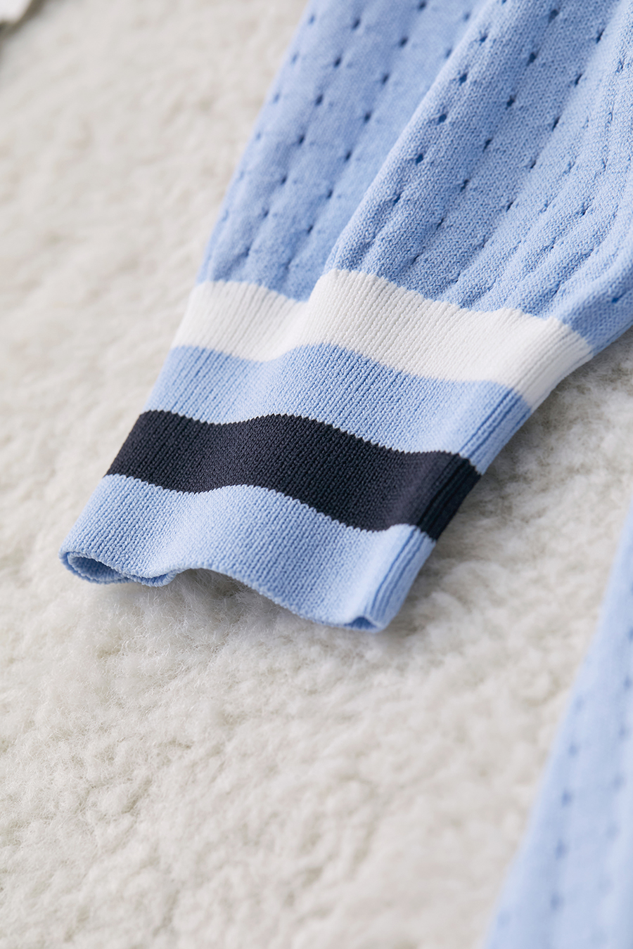 Polo Collar Knitted Sweater