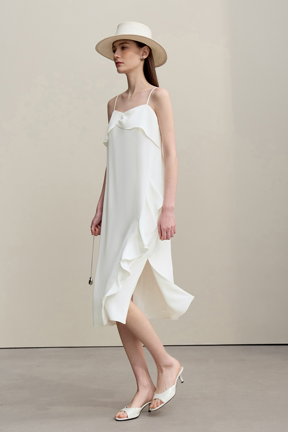 Ruffled Camisole Dress