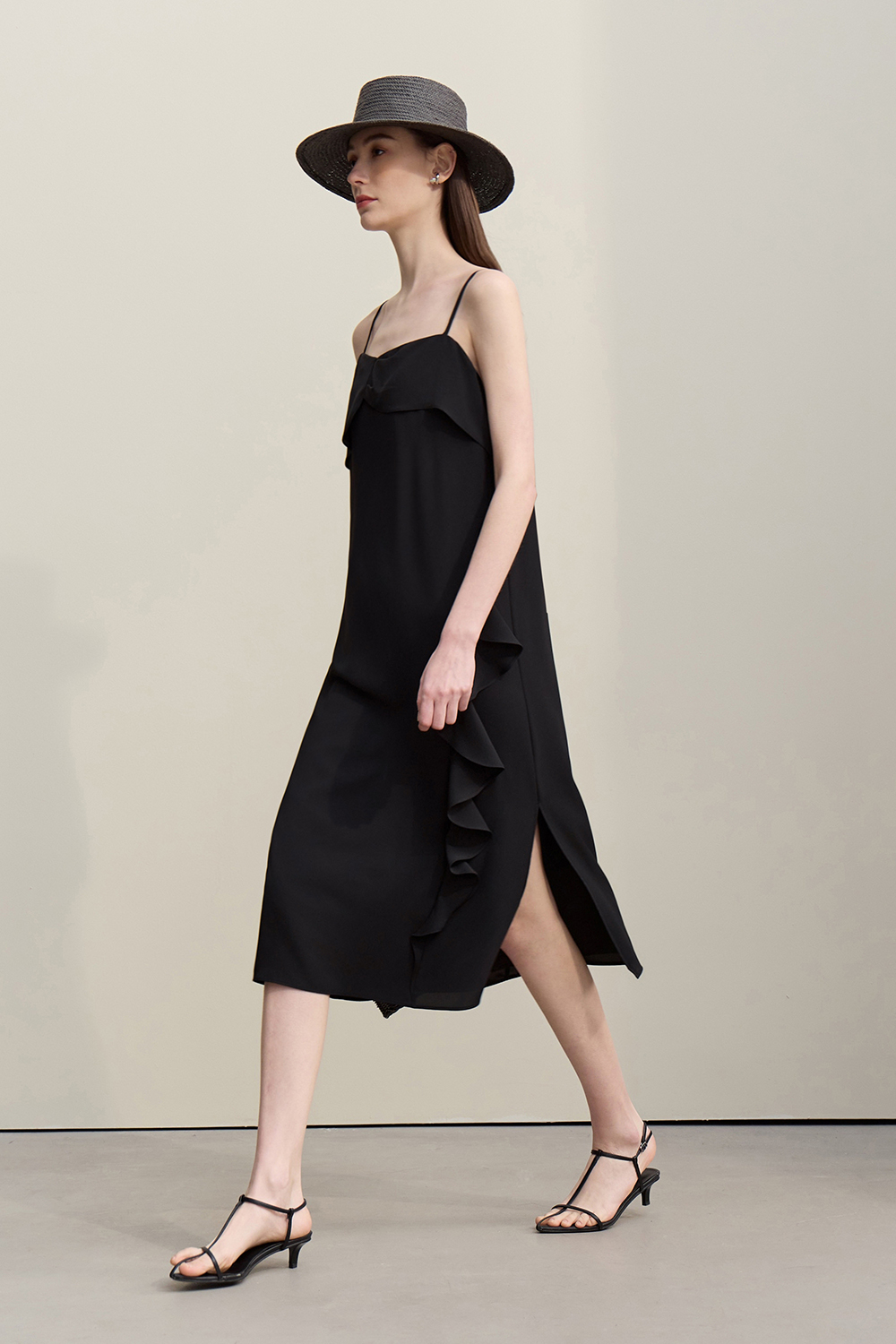 Ruffled Camisole Dress