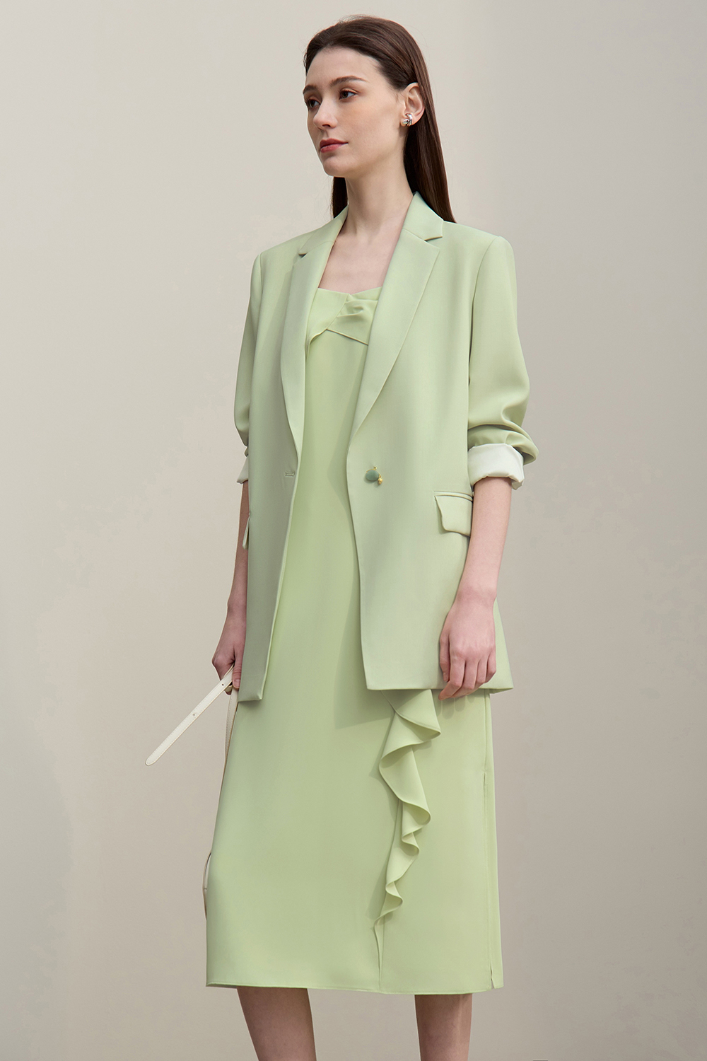 Ruffled Camisole Dress