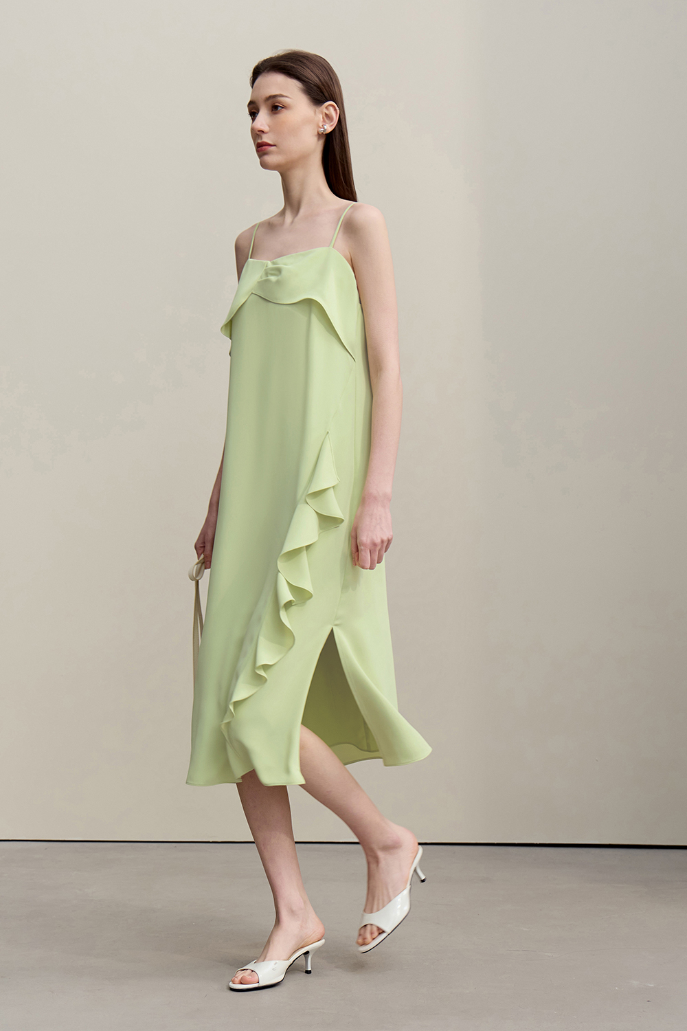 Ruffled Camisole Dress