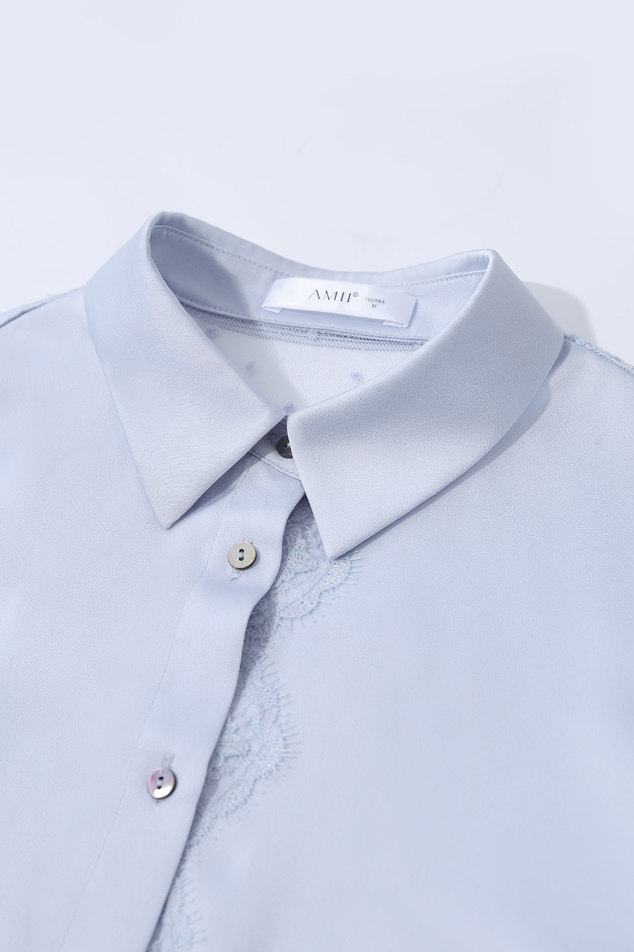 Sheer Mesh Lace Chiffon Blouse