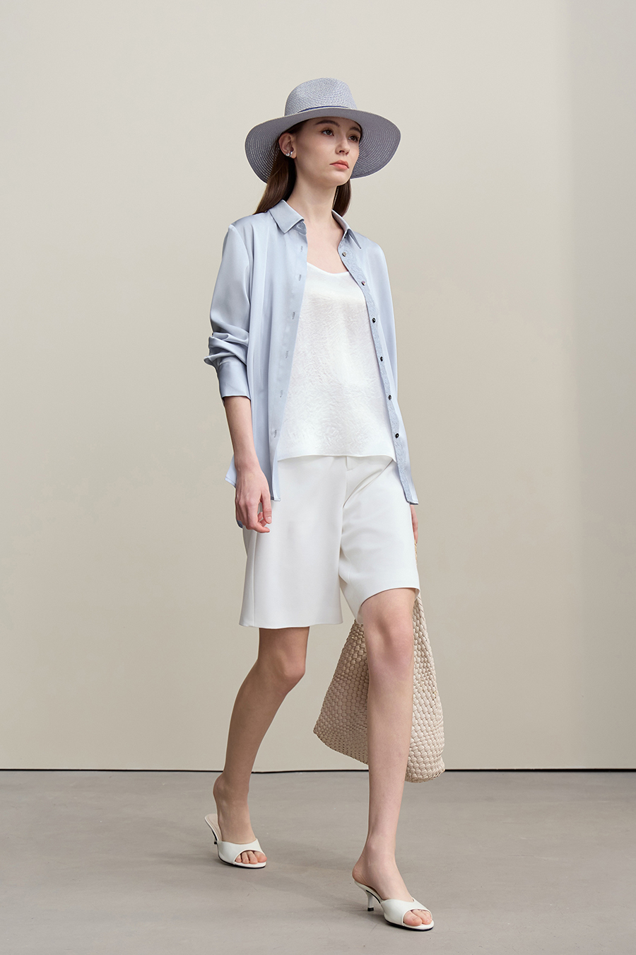 Sheer Mesh Lace Chiffon Blouse