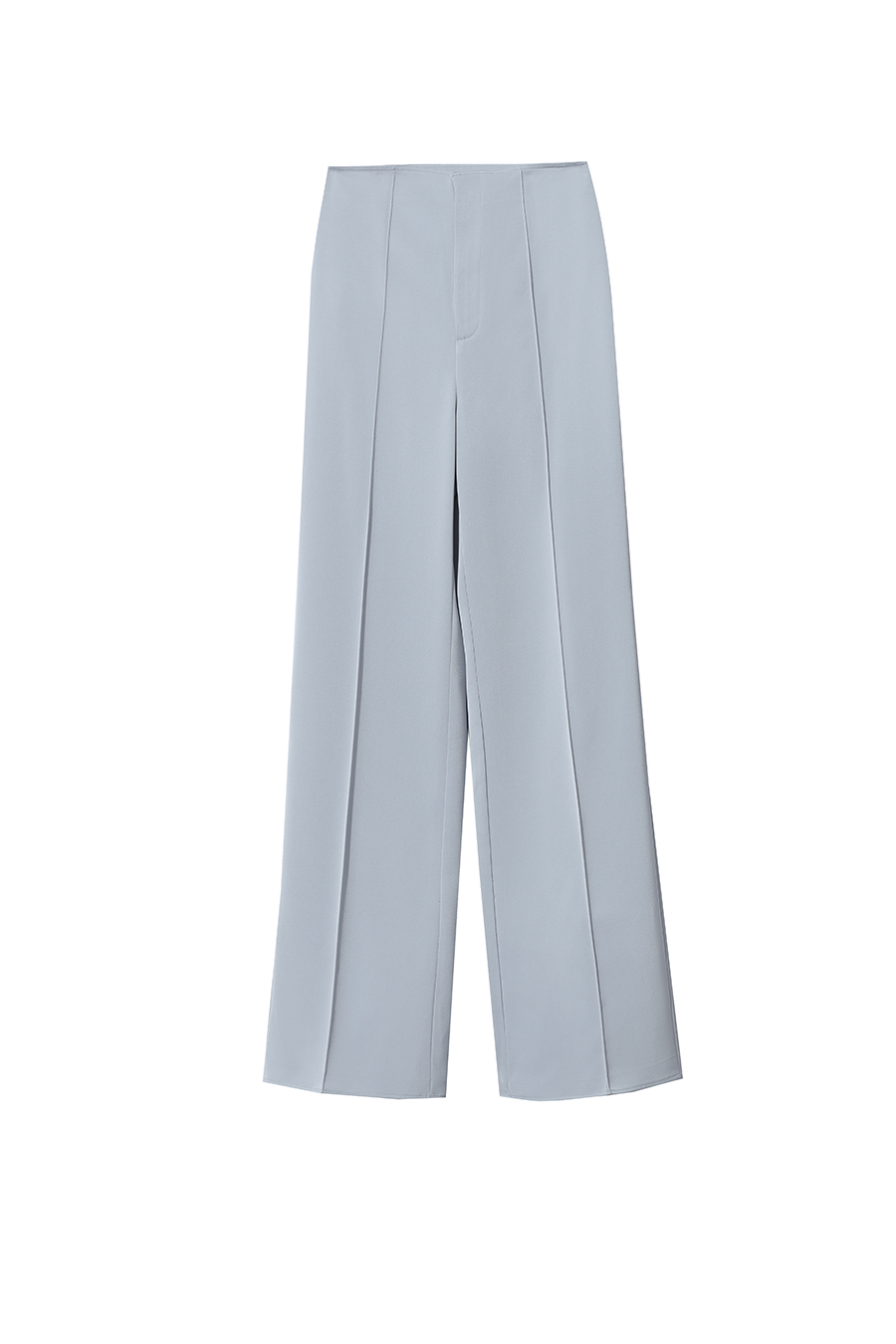 Satin Straight-Leg Casual Pants