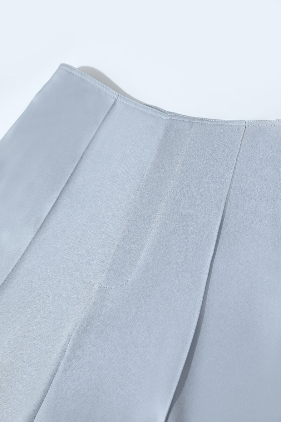 Satin Straight-Leg Casual Pants