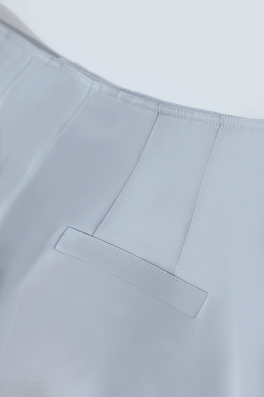 Satin Straight-Leg Casual Pants