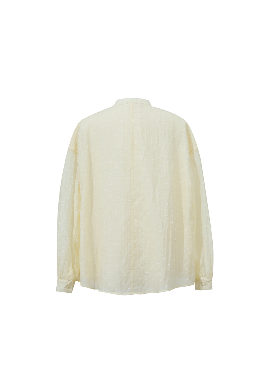 Tie Neck Jacquard Chiffon Top