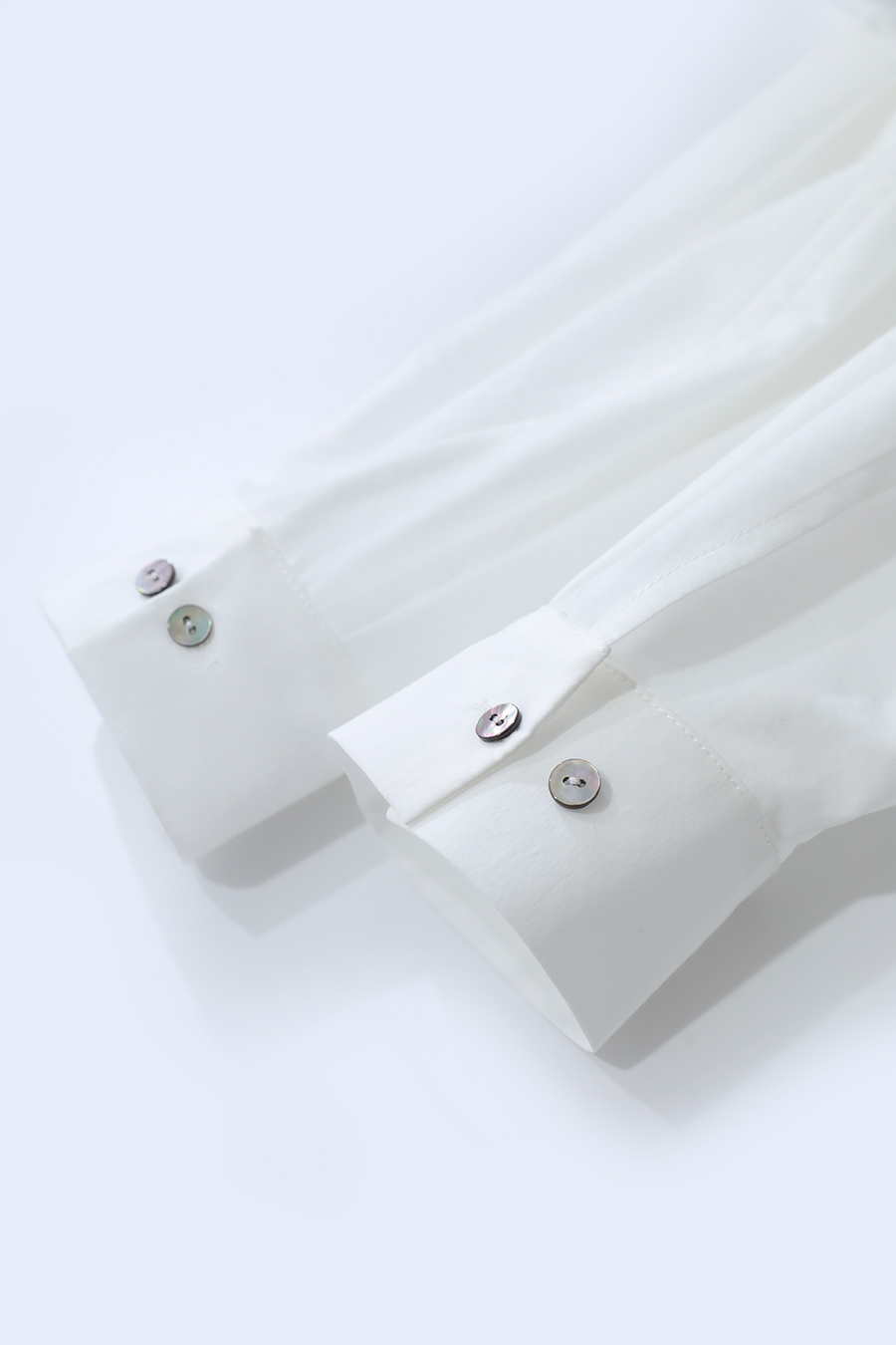 Back Neck Slit Drop Shoulder Shirt