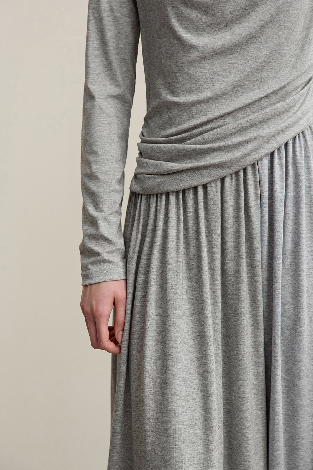 Swing Collar Waist Dress