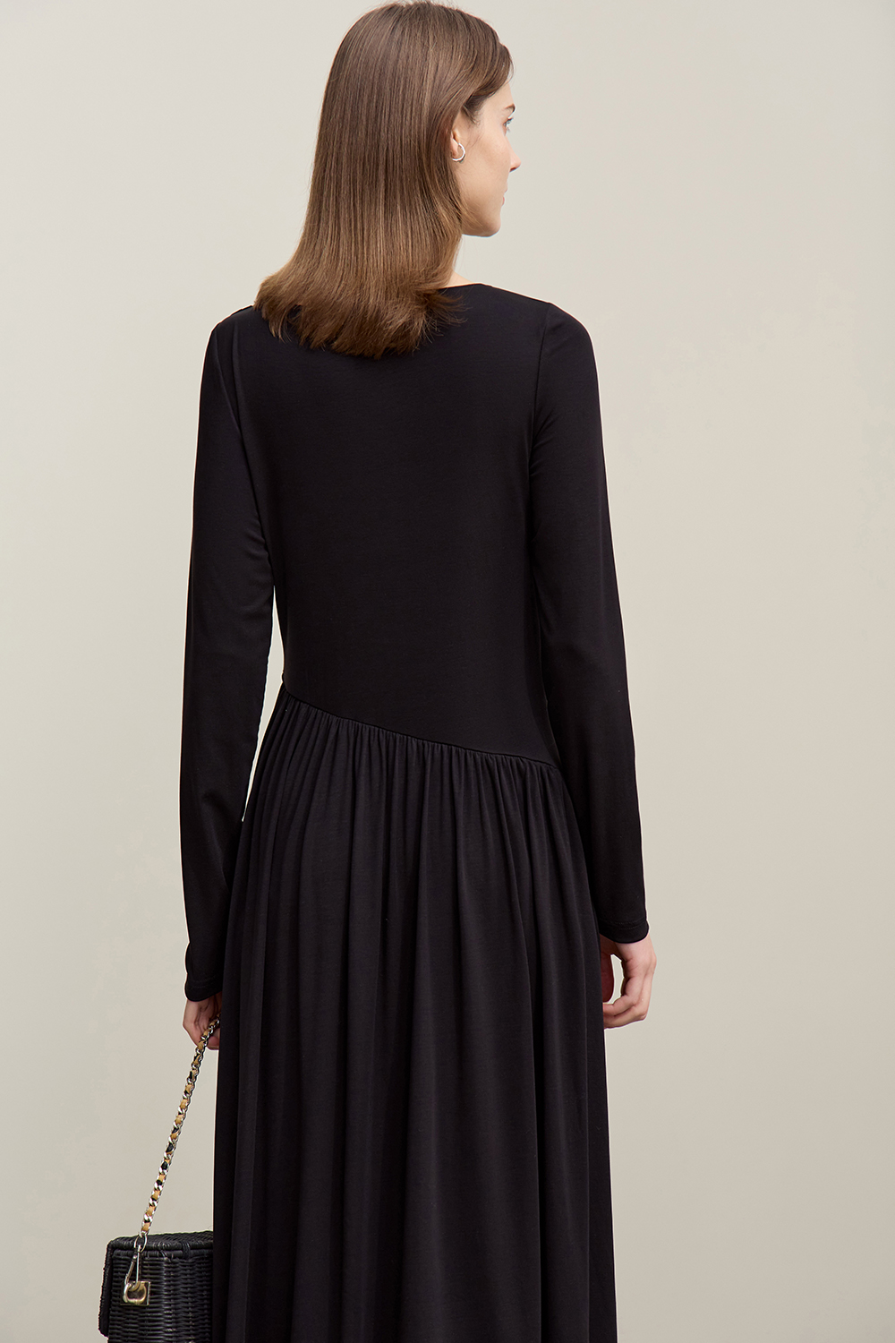 Swing Collar Waist Dress