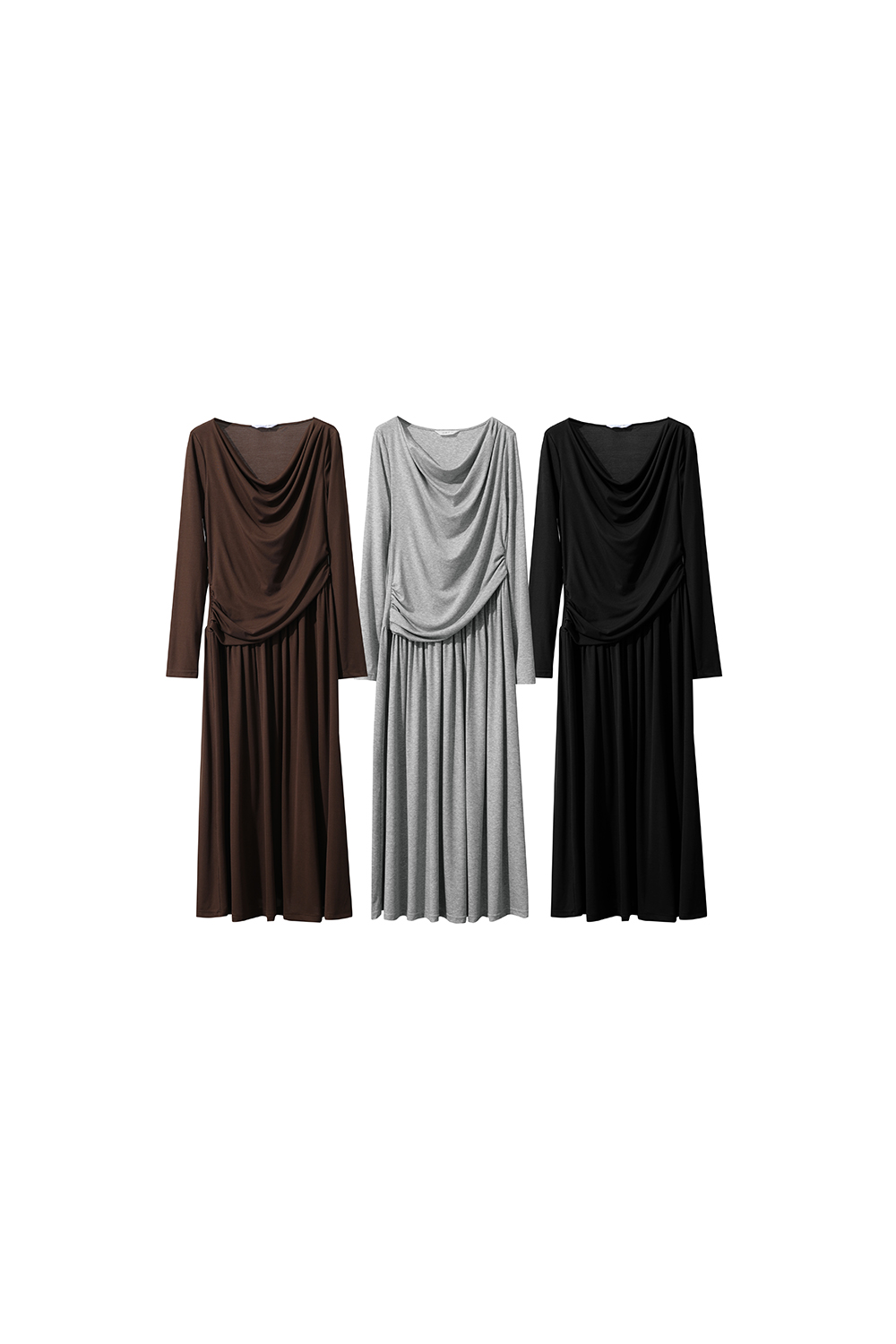 Swing Collar Waist Dress