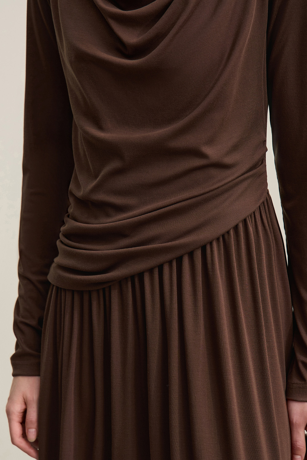 Swing Collar Waist Dress