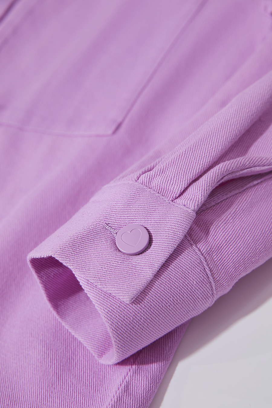 Lapel all-cotton denim jacket|AMII
