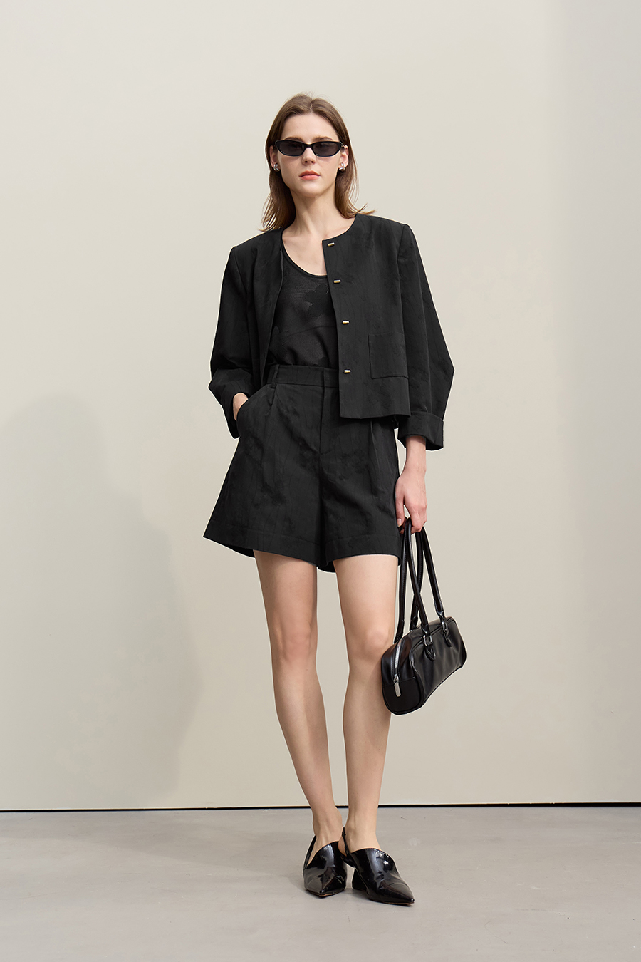 Lyocell Jacquard Shorts