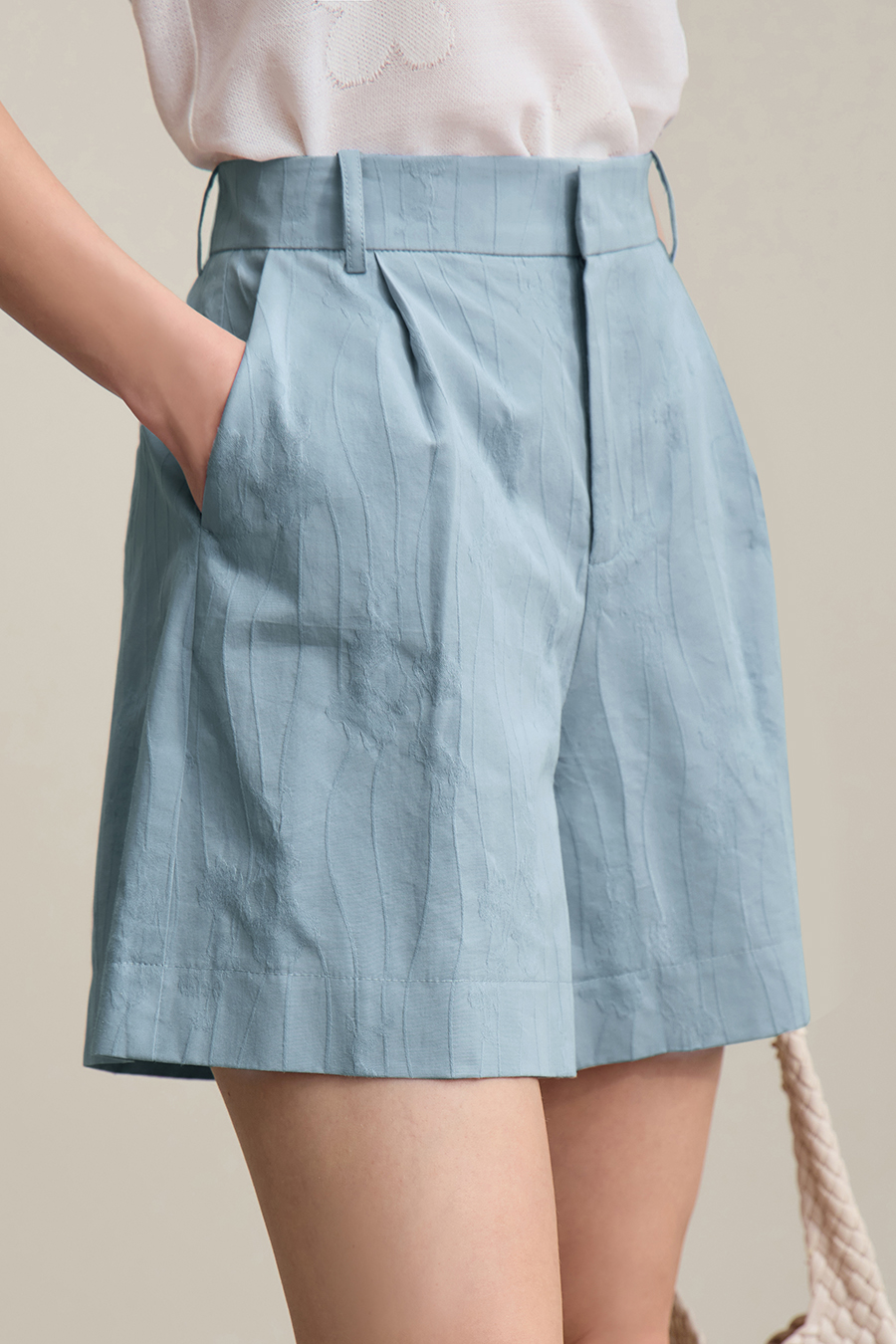 Lyocell Jacquard Shorts