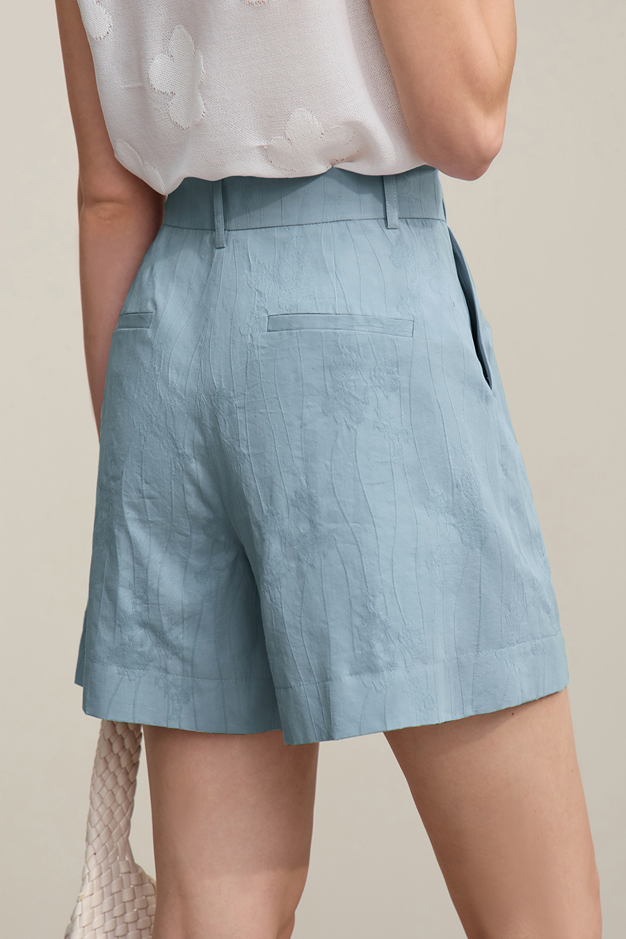 Lyocell Jacquard Shorts