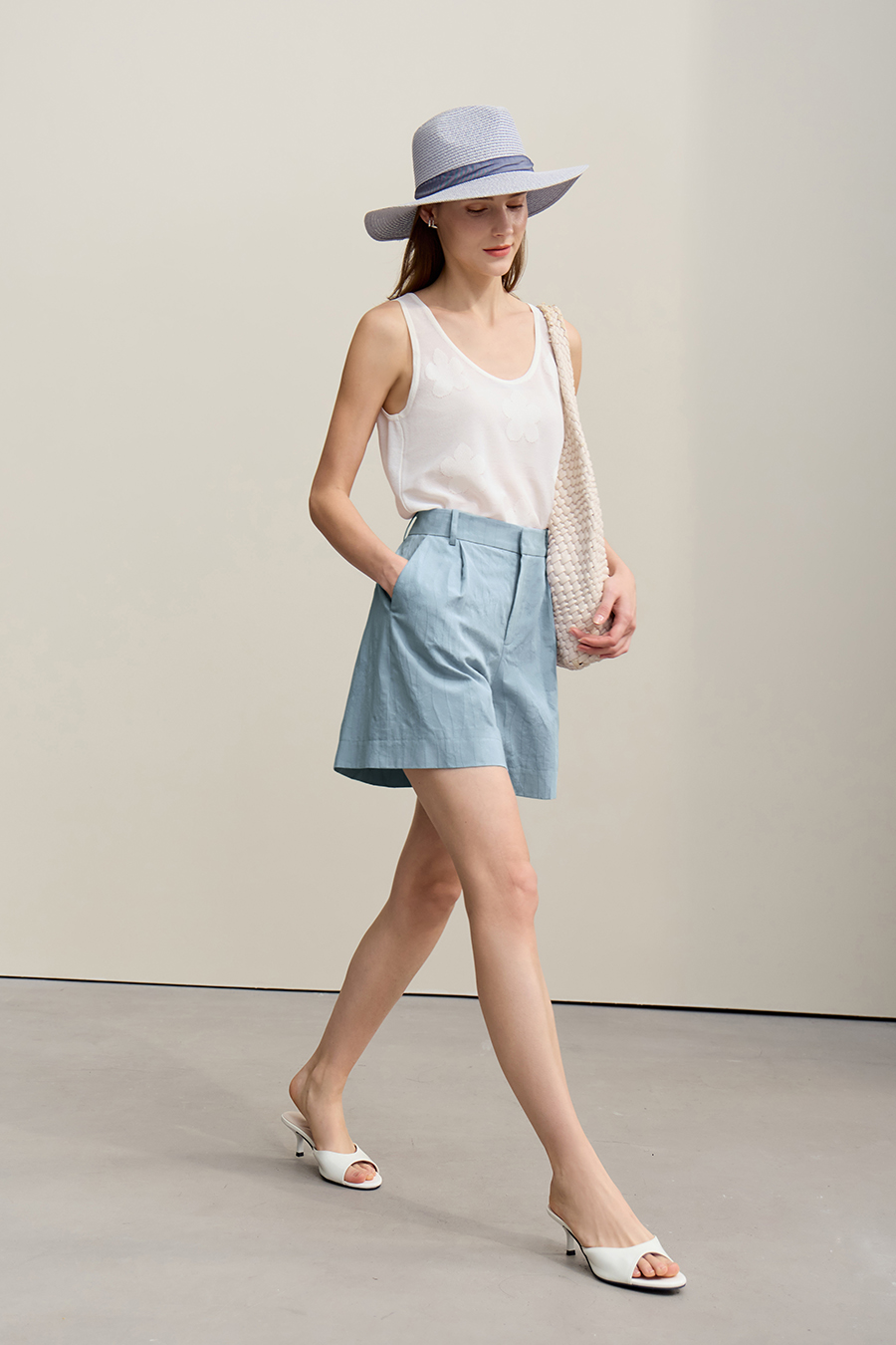 Lyocell Jacquard Shorts