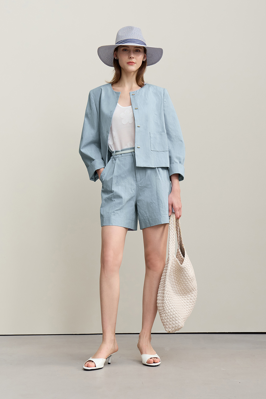 Lyocell Jacquard Shorts