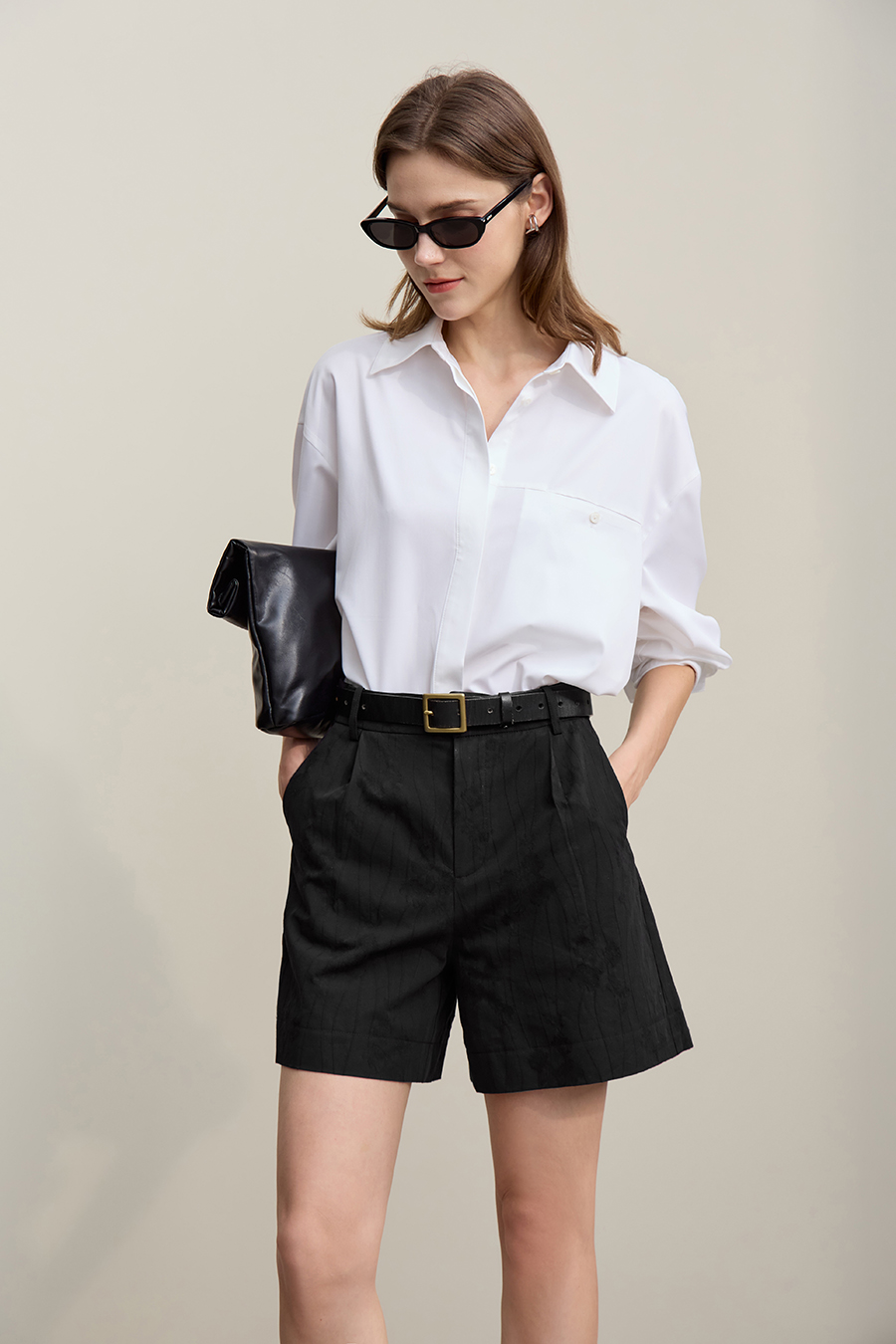 Lyocell Jacquard Shorts