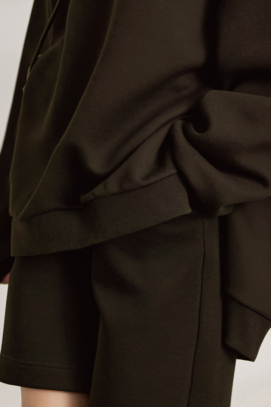 Drop-shoulder air-layer sweatshirt|AMII