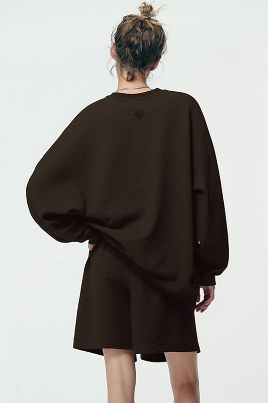 Drop-shoulder air-layer sweatshirt|AMII