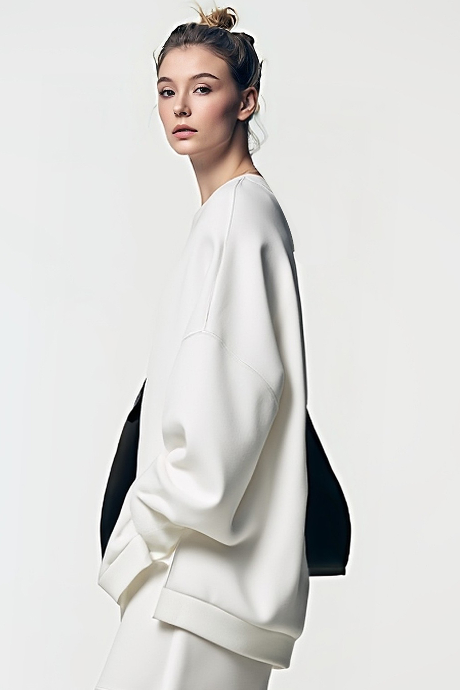 Drop-shoulder air-layer sweatshirt|AMII