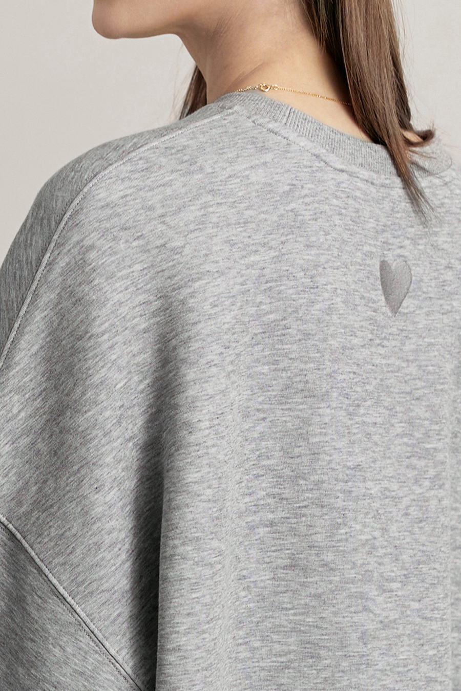 Drop-shoulder air-layer sweatshirt|AMII