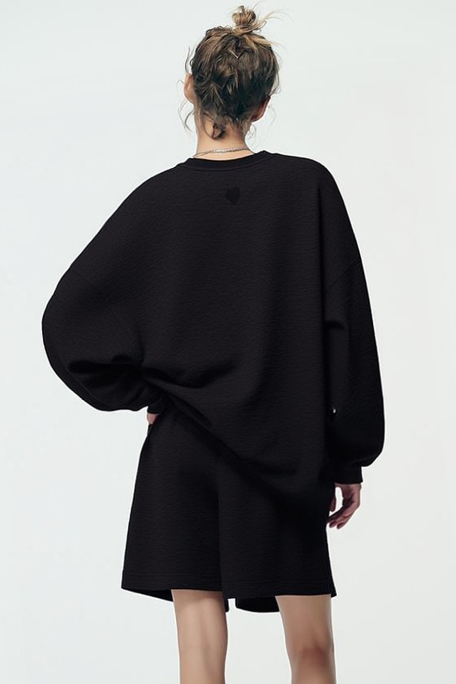 Drop-shoulder air-layer sweatshirt|AMII