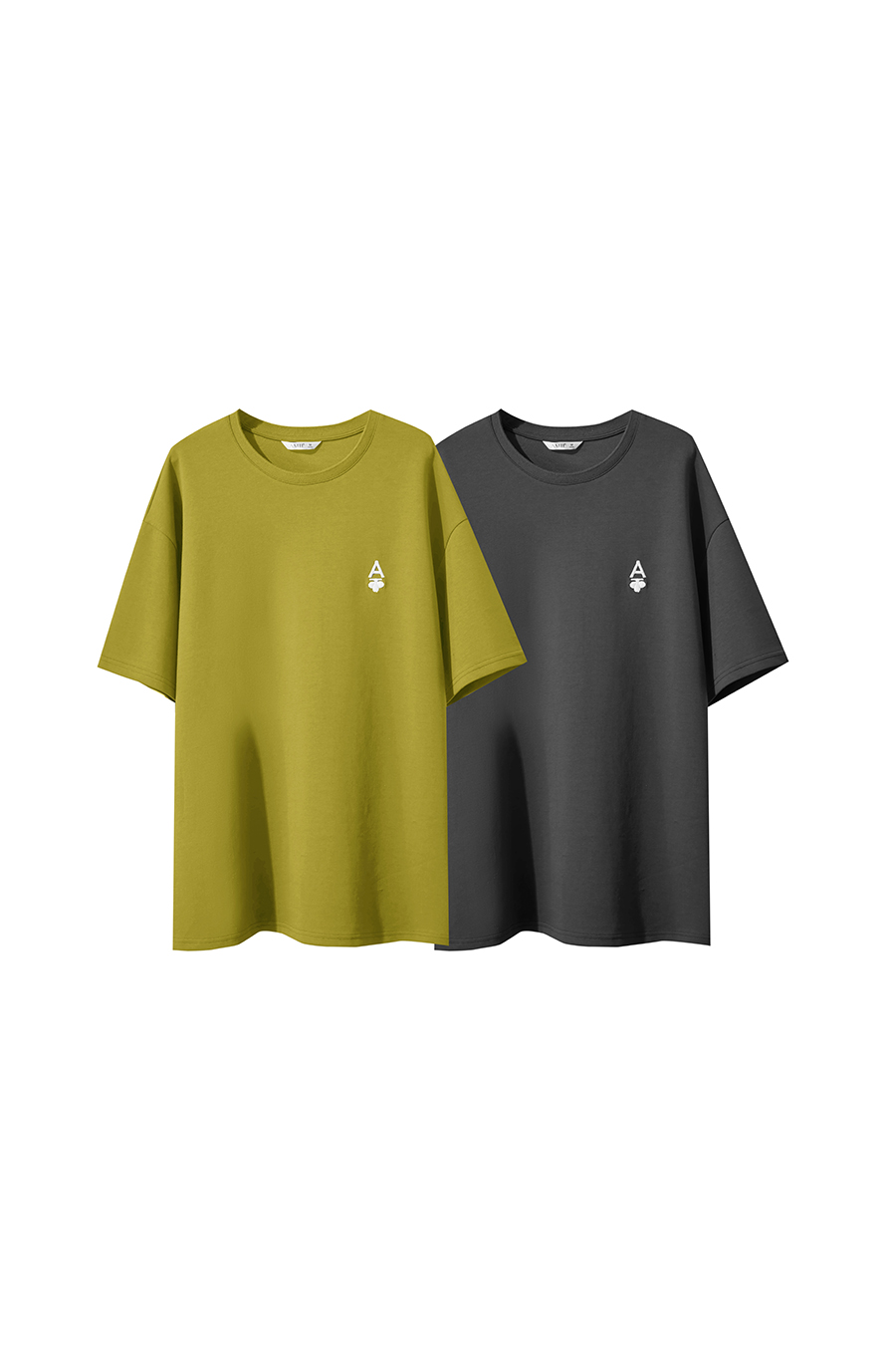 Embroidered air-layer knit tee|AMII