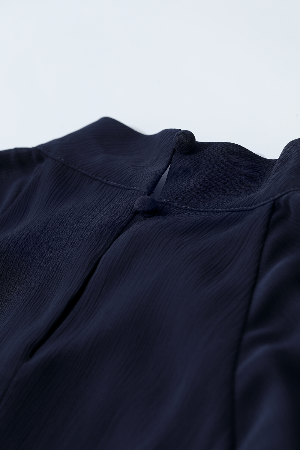 Chiffon Dress with Shunyu Crepe