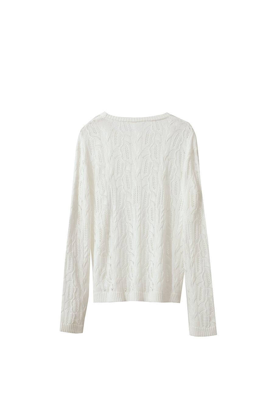 Hollow Floral Knitted Sweater