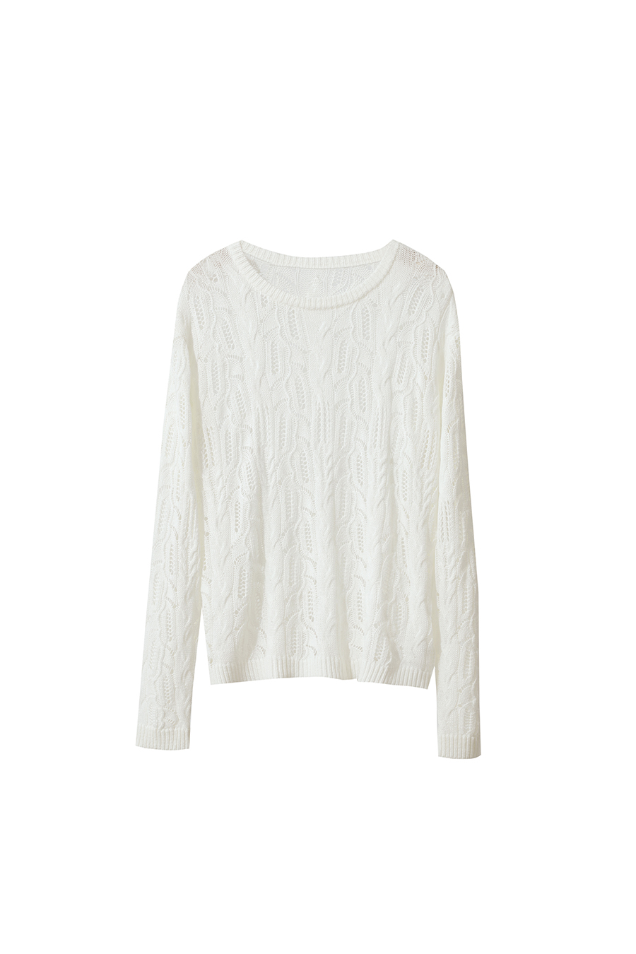 Hollow Floral Knitted Sweater