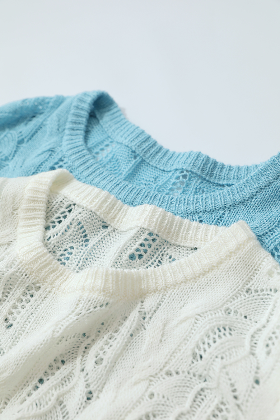 Hollow Floral Knitted Sweater