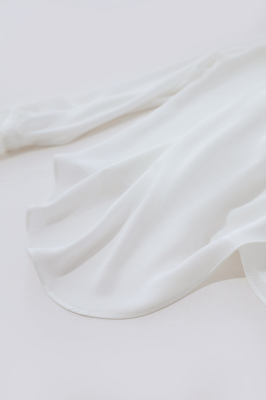 Lapel Lace Spliced Chiffon Blouse