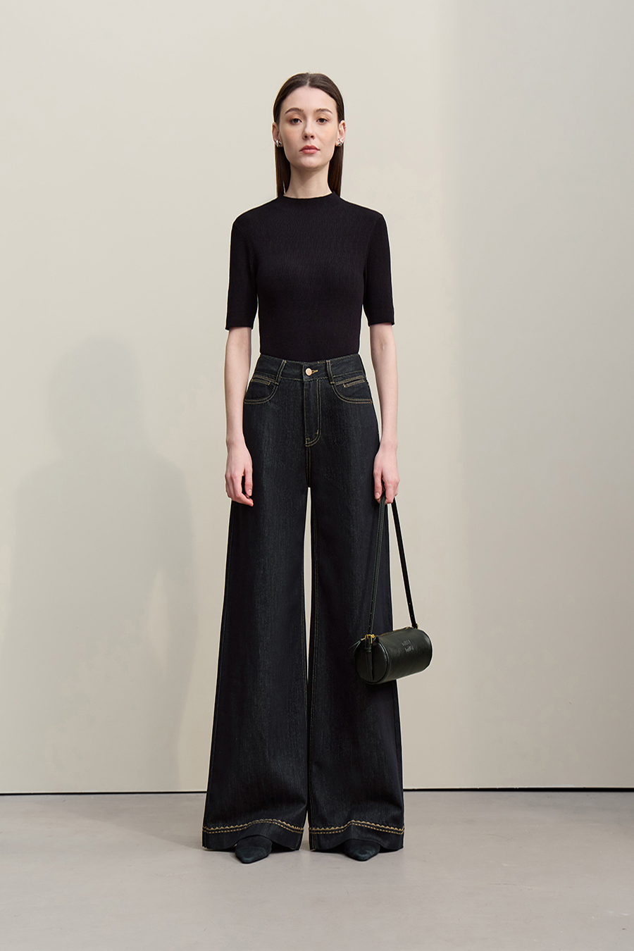 Cotton Lyocell Denim Pants|AMII