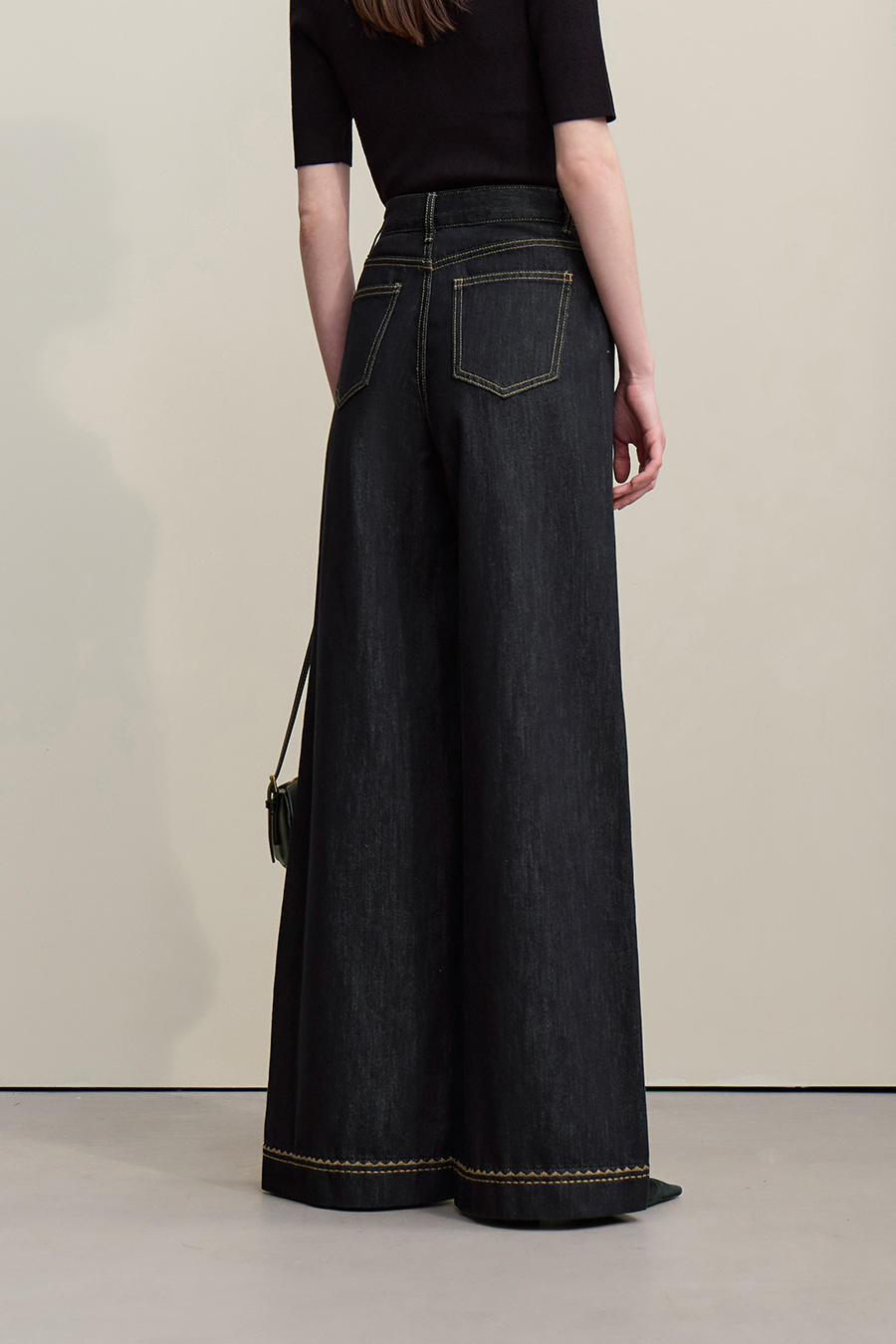 Cotton Lyocell Denim Pants|AMII