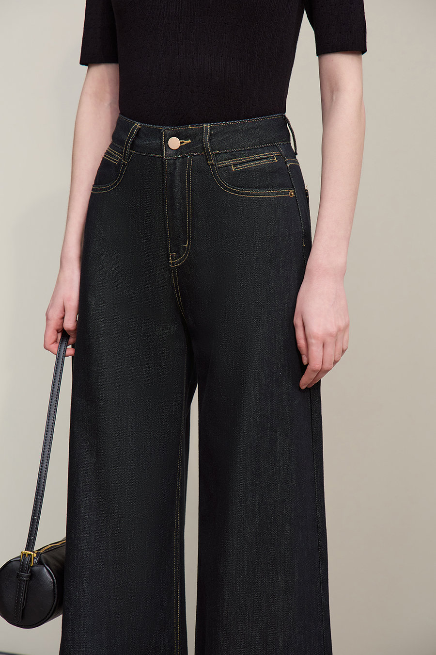 Cotton Lyocell Denim Pants|AMII